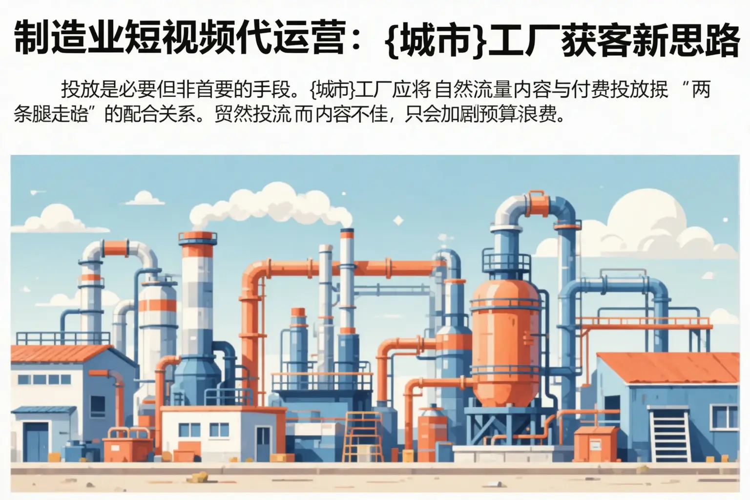 制造业短视频代运营:新平工厂获客新思路